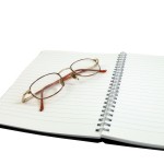 Glasses and diary